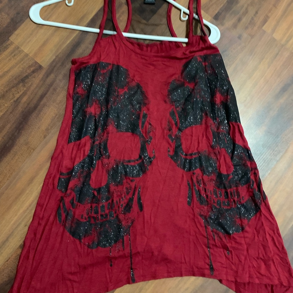 Womens XS Hot Topic Skull Tank top